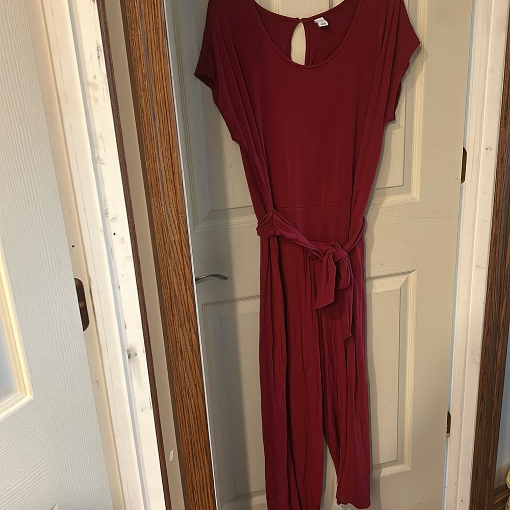 Red jumpsuit!
